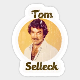 Cool Pose Tom Selleck 80s Sticker